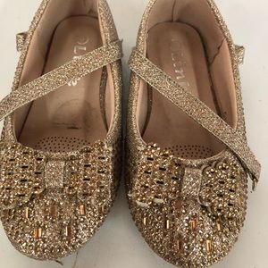 Sparkly Gold Shoes
